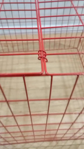 3x3x3 Chicken Square Pen / Red / Heavy Duty / Cock cage / Game fowl/ Kulungan ng manok