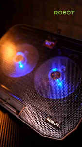 Dudukan Kipas Laptop Cooling Fan Pad Robot RCP10 Silence Original Bergaransi RCP 10