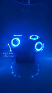 Đèn sân khấu đèn moving ball 2 đầu 8 bóng viền led đèn moving 2 đầu viền led