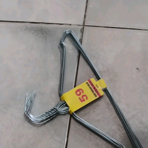 Hanger Stainless Stenlis Kawat Stainles Tebal Murah isi 10 pcs