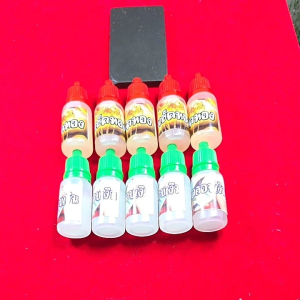 น้ำยาเช็คทอง ชุด 10 ขวด + พร้อมหิน(เช็คเงิน 5 ขวดเช็คทอง 5 ขวด+หินใหญ่ )