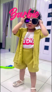 ALMIRA Blezer Anak Perempuan Kekinian | Blazer Crop Set I Setelan Anak Blazer Wanita 1 Set