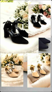 Pumps Bryan Cameron Square Toe Polos Ujung Bulat Tinggi Sepatu Wanita Tahan Air Ukuran Besar 36-40/41-43