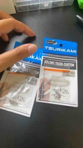 Ring Kolong Tegek Custom Tsurikami Stainless Steel 2 kaki isi 10/pack