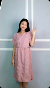 casilda dres daster kimono tali belakang cringkle Poliester