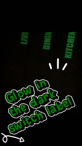 Glow in The Dark Home Switch Sticker | Switch Sticker Label | | Waterproof | Plug Labelling | Switch Label
