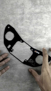 Breket Biled Beat Deluxe Street 2.5 Inch Plus Lampu D2 Laser Tebal 3mm