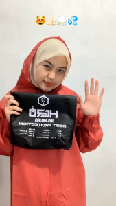 Jas Hujan Mantel Pria Wanita BY HERO Elastis Anti Rembes