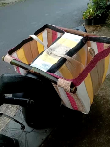 Tas motor bronjong obrok keranjang belanja jumbo