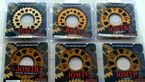 สเตอร์หลัง(สีทอง) WAVE125(420)38T อัลลอย พระอาทิตย์ แท้