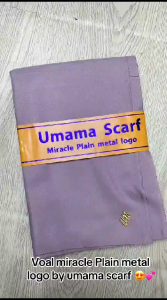 GRATIS ONGKIR & BISA COD!! Kerudung Segiempat Umama Scarf Voal Miracle Plain