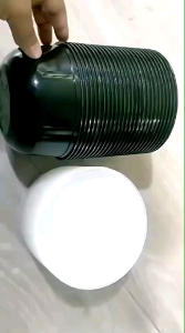 25 PCS THINWALL ROUND 200 ML/400 ML CAP TUPAI HITAM +TUTUP/KOTAK /MANGKOK PLASTIk