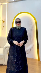 DRESS GAMIS MODE UTAMI VEVS TERBARU BY ALODY 100%ASLI REAL
