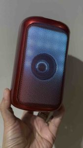 Affordable GRAV GRV-PS05WC Bluetooth party speaker features a metallic red exterior and integrated LED illumination 😍👌🏻