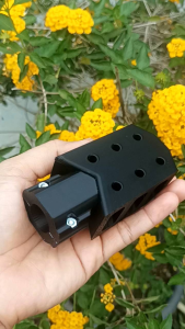 pemecah suara angin recoil PC P muzzle break mode jepit