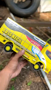 mainan truk oleng bos kecil terbaru terlaris sudah termasuk terpal dan lampu mainan edukasi Anak-anak mainan konstruksi
