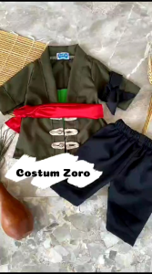 karnaval series/kostum Zoro/kostum anak unik/baju karnaval anak laki laki
