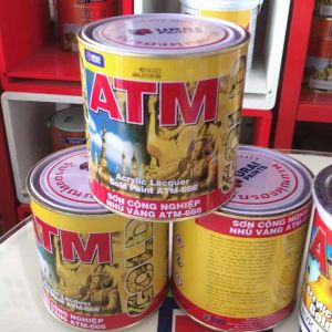 Sơn nhũ vàng ATM 666 (875ml). Dùng cho kim loại gỗ...