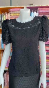 เสื้อลูกไม้ราเชลแขนบอลลูน&แขนกลีบบัว