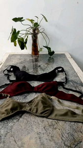 Paket 3 pcs bra BH wanita polos tanpa kawat tanpa busa