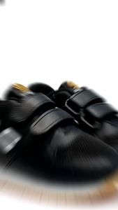 MAINSKETZ Nofies sepatu sekolah anak laki laki sepatu hitam putih