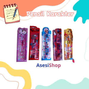 Pensil Set Anak Karakter Isi 10Pcs