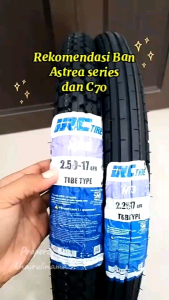 BAN LUAR MOTOR IRC FDR SWALLOW DLL UKURAN 70/90 80/90 90/80 DLL TUBELES & TUBE TYPE RANDOM