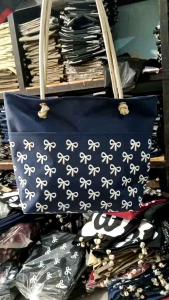 Totebag Pita Saku Totebag Wanita Tas Sekolah Tas Kenkinian Totebag Tali Sumbu Resleting Bahan Nilon Tas Sekolah