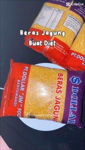 Beras Jagung Merk Dollar 500 Gram Premium Rendah Gula Cocok Untuk Diet