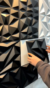 Paket 5 Pcs WALL PANEL 3D PVC WALLPANEL WALLPAPER DINDING BAHAN KUALITAS TEBAL