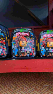 PORORO TAS ANAK PAUD TK SD LAMPU LED 3D EMBOS TIMBUL TAS ANAK SEKOLAH LAKI LAKI PORORO