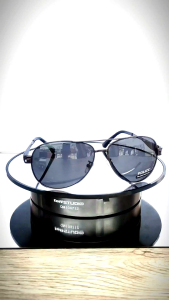 Kacamata Hitam Pria POLICE Mewah Logam POLARIZED + Hardcase