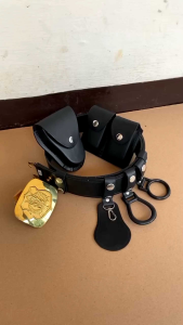 Kopel sabuk satpam KULIT Doff Fullset | SBM