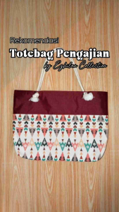 BELI 1 GRATIS 1 TAS TOTEBAG MOTIF KOMBINASI TAS PENGAJIAN TAS MULTIFUNGSI