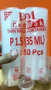 Cup Saus Sambal / Thinwall Saus Cup Uk 35ml isi 50pcs