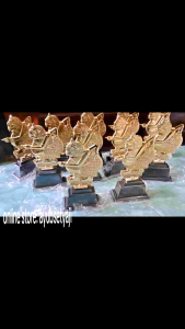Piala Wayang Semar Antik Kuning GOLD / Wayang Semar Punakawan Piala SEMAR Thropy / Dekorasi Pajangan meja Hiasan lemari
