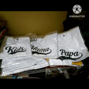 KAOS COUPLE KELUARGA PAPA MAMA KIDS (HARGA SATUAN)