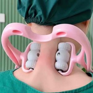 LAMJAD คอ นวดบำบัด คอและไหล่Dual Trigger Point Roller Self-Massage เครื่องมือ บรรเทาความดันมือนวดกดทับ ให้ความสบายแก่กล้ามเนื้อและลดความตึงเครียด รวมถึงช่วยบรรเทาอาการเจ็บปวดในบริเวณคอและไหล่อย่างมีประสิทธิภาพ เพิ่มคำว่า