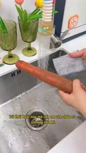 Combo 5 Khăn Lau Bếp Sợi Kim Loại Lau Bồn Rửa Chén Cọ Rửa Xoong Nồi Chén Bát Tấm Cọ Rửa Đa Năng Không Mài Mòn Tiện Dụng Cho Nhà Bếp