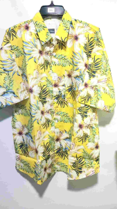 เสื้อเชิ้ตลายดอก พร้อมส่ง อก 44 ยาว 28 ผ้าไหมอิตาลี่ ใส่สบายไม่ร้อน ใส่ได้ทั้งชาย-หญิง ของใหม่ป้ายห้อย พร้อมส่ง