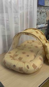 IQ Baby ที่นอนเด็กอ่อนพร้อมมุ้ง Size : M 60x100x8 cm