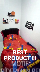 BEDCOVER SET MOTIF ANAK ANAK SPIDERMAN | BEDCOVER SPONGEBOB | BED COVER SPREI SET MOTIF BINATANG