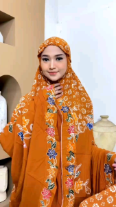 MUKENA BATIK CAP JUMBO DEWASA BAHAN RAYON TEBALL SAMITEX