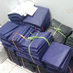Jas Hujan Ponco Bahan Embos Super TEBAL, Lentur, dan Tidak Tembus Air