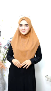 Jilbab Instan Pet Malay Knit Gelombang Premium Alhusna Daura Gama