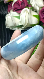 (Certificate) Aquamarine bangle 52mm +- (附证书)海蓝宝手镯 52mm +-