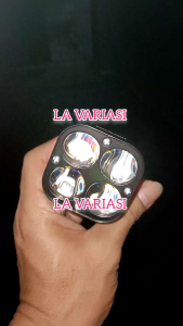Lampu Tembak 4 Mata L4Z Led Laser Full Alumunium Anti Karat Waterproof Mini Super Terang Free Saklar