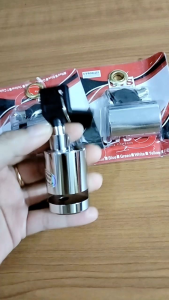 KUNCI DICK CAKRAM MODEL BULAT CHROME UNIVERSAL BAHAN TERBUAT DARI BESI DAN ANTI AIR PENGAMAN SEPEDA MOTOR
