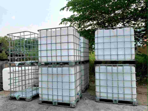 ถัง IBC ขนาดความจุ 1000 ลิตร  สภาพดี มือสอง คัดพิเศษ ถัง1000ลิตร ถังน้ํา 1000 ลิตร ขนาด - Lazada