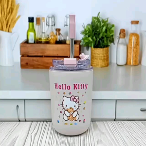 Gelas Stainless Steel 250 Ml Sanrio / Botol Stainless / Gelas Sedotan Sanrio